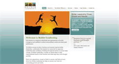 Desktop Screenshot of bolderleadership.com