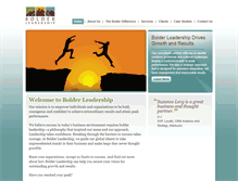 Tablet Screenshot of bolderleadership.com